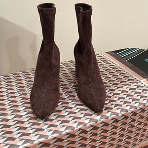 The Drop Faux Suede Booties